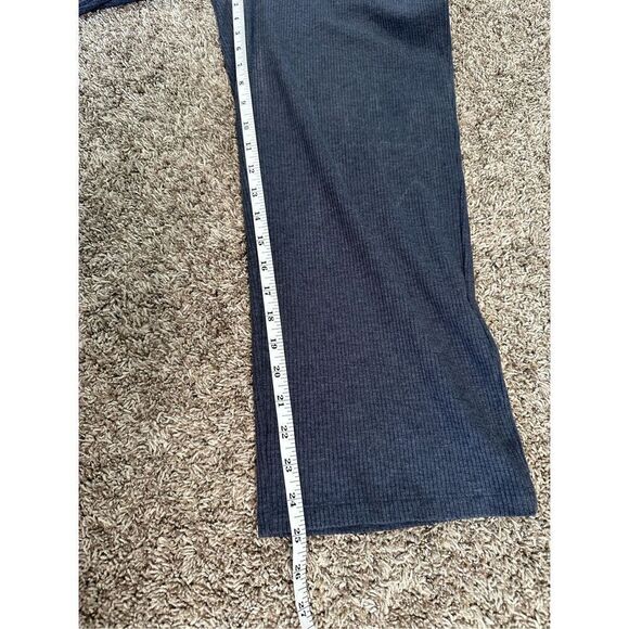 Eileen Fisher Tencel Ribbed Wide Leg Pull On Pants Size M Blue Lounge Stretch - Picture 9 of 16